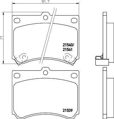 HELLA 8DB 355 027-031 - Jarrupala, levyjarru inparts.fi