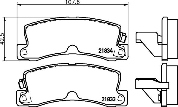 HELLA 8DB 355 006-431 - Jarrupala, levyjarru inparts.fi