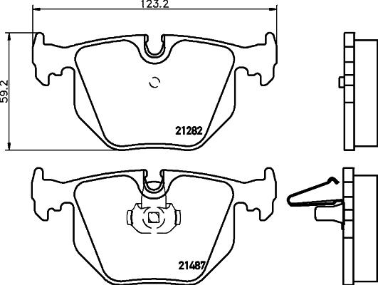 HELLA 8DB 355 030-981 - Jarrupala, levyjarru inparts.fi