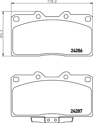 HELLA 8DB 355 006-641 - Jarrupala, levyjarru inparts.fi