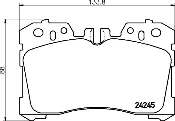 HELLA 8DB 355 006-661 - Jarrupala, levyjarru inparts.fi