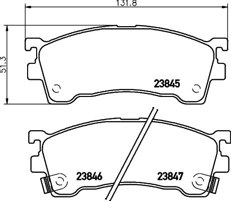 HELLA 8DB 355 006-621 - Jarrupala, levyjarru inparts.fi