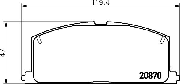 HELLA 8DB 355 006-091 - Jarrupala, levyjarru inparts.fi