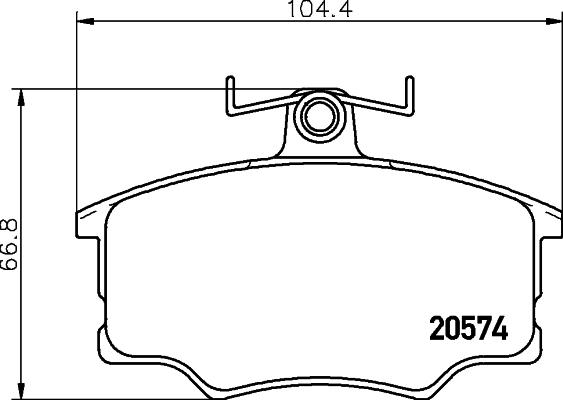 HELLA 8DB 355 006-021 - Jarrupala, levyjarru inparts.fi