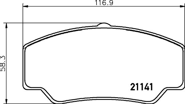 HELLA 8DB 355 006-151 - Jarrupala, levyjarru inparts.fi