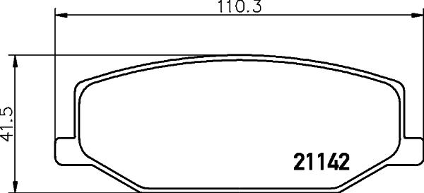 HELLA 8DB 355 006-161 - Jarrupala, levyjarru inparts.fi