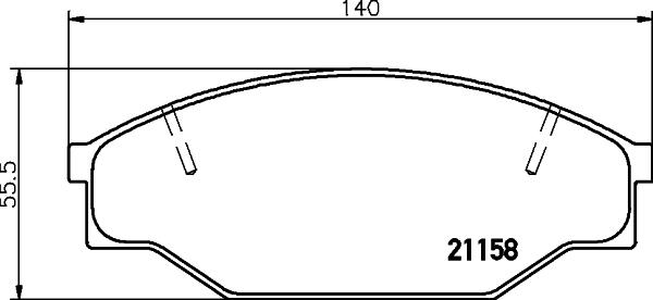 HELLA 8DB 355 006-121 - Jarrupala, levyjarru inparts.fi