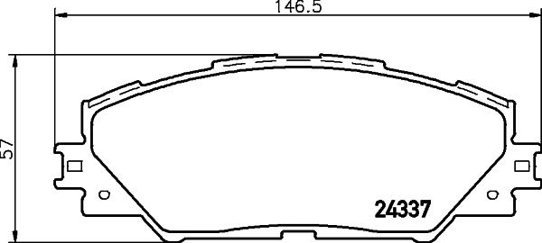 HELLA 8DB 355 006-871 - Jarrupala, levyjarru inparts.fi