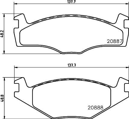 HELLA 8DB 355 006-381 - Jarrupala, levyjarru inparts.fi