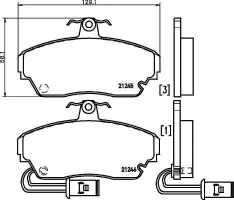 HELLA 8DB 355 006-291 - Jarrupala, levyjarru inparts.fi