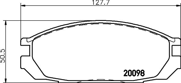 HELLA 8DB 355 006-251 - Jarrupala, levyjarru inparts.fi