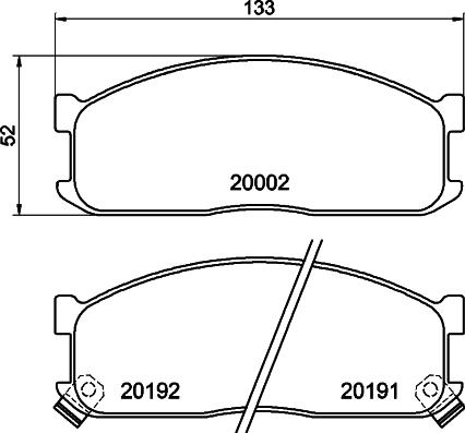 HELLA 8DB 355 006-211 - Jarrupala, levyjarru inparts.fi