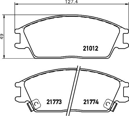 HELLA 8DB 355 006-271 - Jarrupala, levyjarru inparts.fi