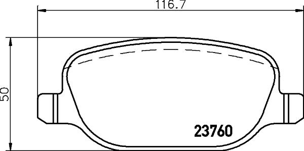 HELLA 8DB 355 006-741 - Jarrupala, levyjarru inparts.fi