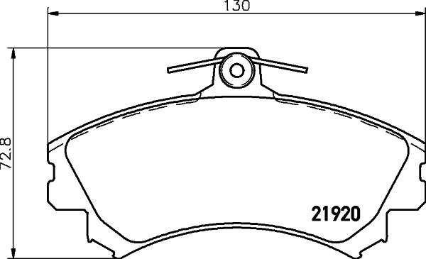 HELLA 8DB 355 006-701 - Jarrupala, levyjarru inparts.fi