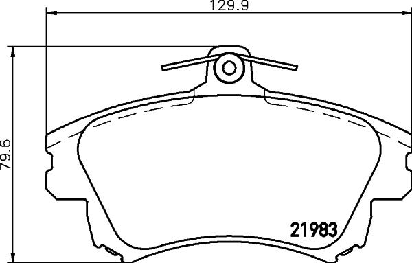 HELLA 8DB 355 006-711 - Jarrupala, levyjarru inparts.fi