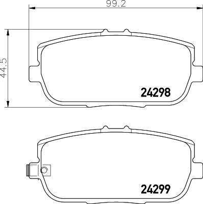 HELLA 8DB 355 006-781 - Jarrupala, levyjarru inparts.fi