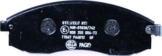 HELLA 8DB 355 006-731 - Jarrupala, levyjarru inparts.fi