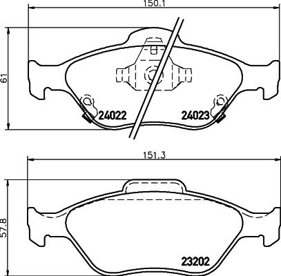 HELLA 8DB 355 006-721 - Jarrupala, levyjarru inparts.fi