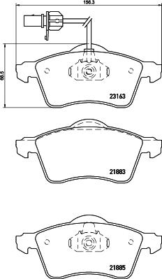 HELLA 8DB 355 030-791 - Jarrupala, levyjarru inparts.fi