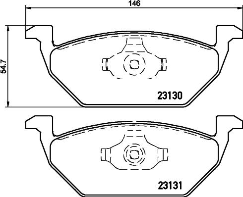 HELLA 8DB 355 008-591 - Jarrupala, levyjarru inparts.fi