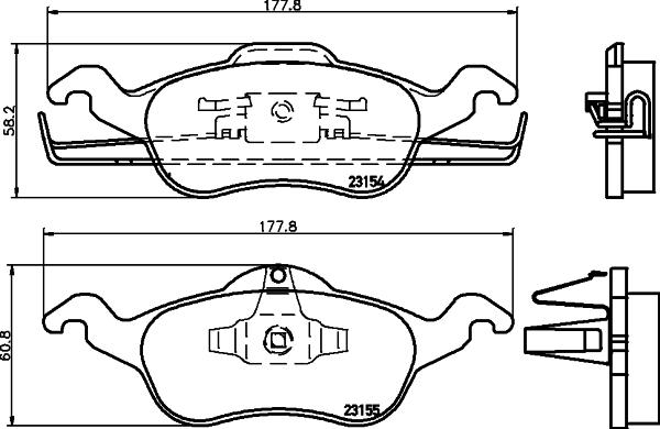 HELLA 8DB 355 008-621 - Jarrupala, levyjarru inparts.fi