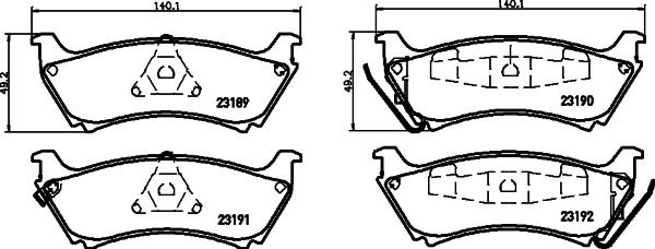 HELLA 8DB 355 008-671 - Jarrupala, levyjarru inparts.fi