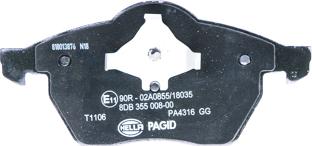 HELLA 8DB 355 008-001 - Jarrupala, levyjarru inparts.fi