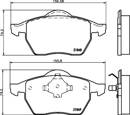 HELLA 8DB 355 008-001 - Jarrupala, levyjarru inparts.fi