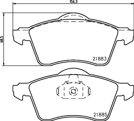 HELLA 8DB 355 008-011 - Jarrupala, levyjarru inparts.fi