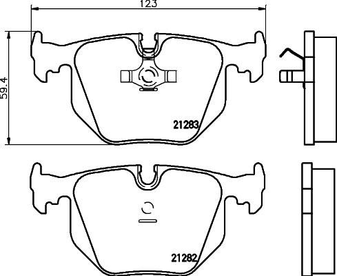 HELLA 8DB 355 008-121 - Jarrupala, levyjarru inparts.fi