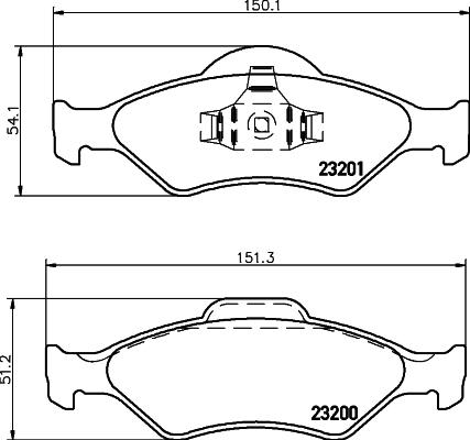 HELLA 8DB 355 008-891 - Jarrupala, levyjarru inparts.fi