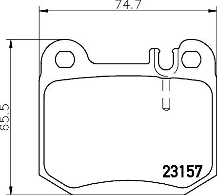 HELLA 8DB 355 008-831 - Jarrupala, levyjarru inparts.fi