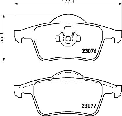 HELLA 8DB 355 008-871 - Jarrupala, levyjarru inparts.fi