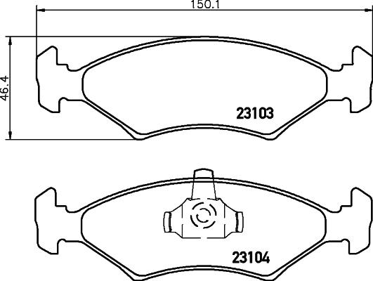 HELLA 8DB 355 008-331 - Jarrupala, levyjarru inparts.fi