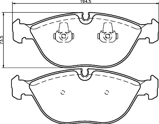 HELLA 8DB 355 008-261 - Jarrupala, levyjarru inparts.fi