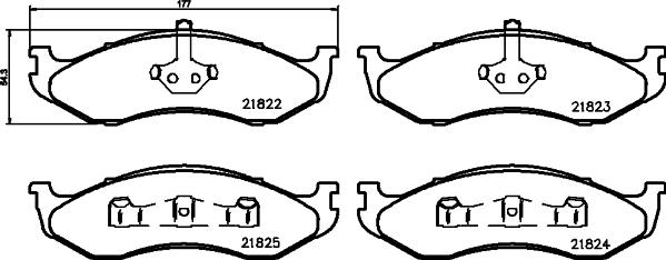 HELLA 8DB 355 008-231 - Jarrupala, levyjarru inparts.fi