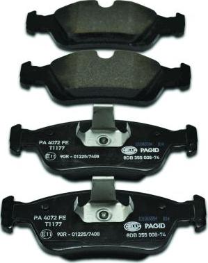 HELLA 8DB 355 008-741 - Jarrupala, levyjarru inparts.fi