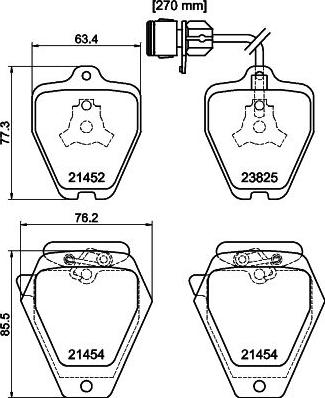 HELLA 8DB 355 008-781 - Jarrupala, levyjarru inparts.fi