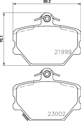 HELLA 8DB 355 008-721 - Jarrupala, levyjarru inparts.fi