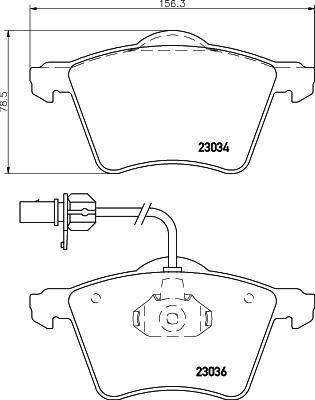 HELLA 8DB 355 008-771 - Jarrupala, levyjarru inparts.fi