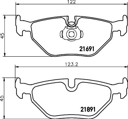 HELLA 8DB 355 007-981 - Jarrupala, levyjarru inparts.fi