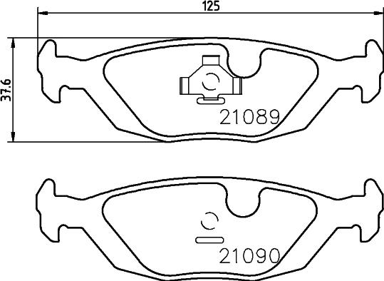 HELLA 8DB 355 007-521 - Jarrupala, levyjarru inparts.fi