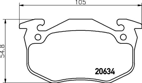 HELLA 8DB 355 007-661 - Jarrupala, levyjarru inparts.fi