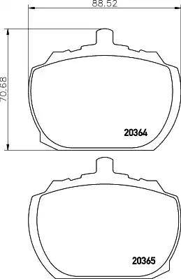 HELLA 8DB 355 007-091 - Jarrupala, levyjarru inparts.fi