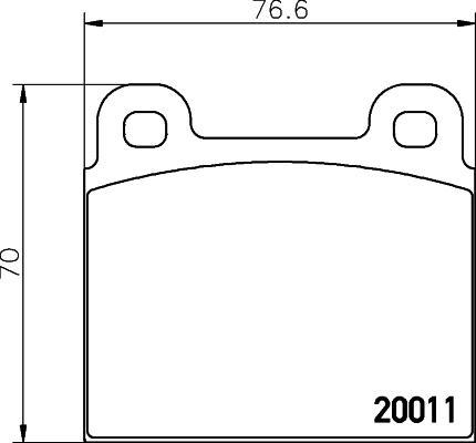 HELLA 8DB 355 007-011 - Jarrupala, levyjarru inparts.fi