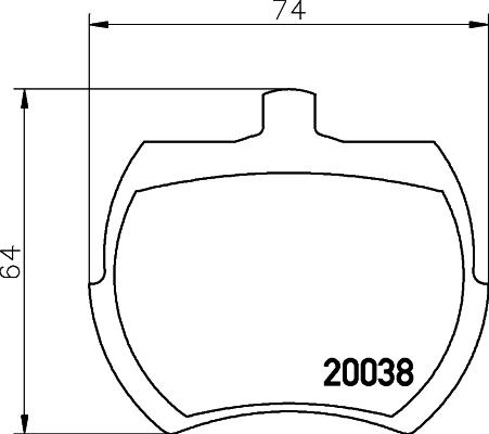 HELLA 8DB 355 007-081 - Jarrupala, levyjarru inparts.fi