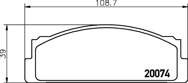 HELLA 8DB 355 007-101 - Jarrupala, levyjarru inparts.fi