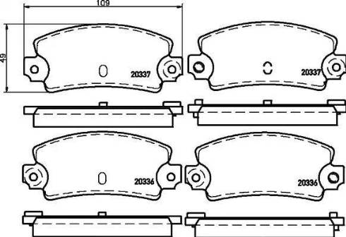 HELLA 8DB 355 007-131 - Jarrupala, levyjarru inparts.fi