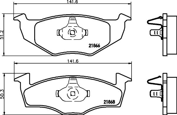 HELLA 8DB 355 008-351 - Jarrupala, levyjarru inparts.fi